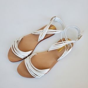 Kaanas copacabana strappy ankle wrap sandals NWOB